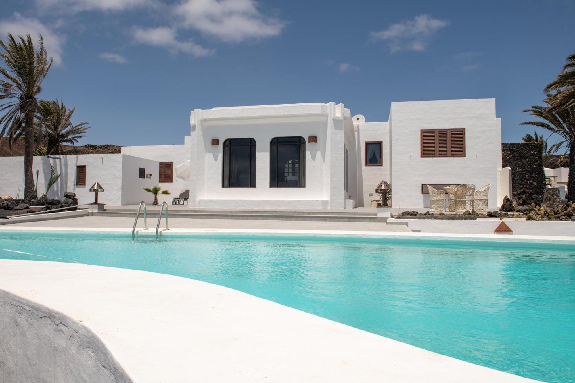 Villa Blanca Nudist Place Charco del Palo Esterno foto