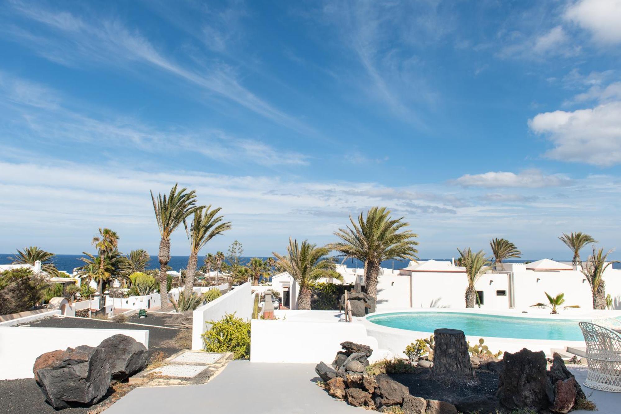 Villa Blanca Nudist Place Charco del Palo Esterno foto